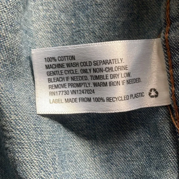 Original Use Men’s Small Blue Denim Shirt - Picture 3 of 3